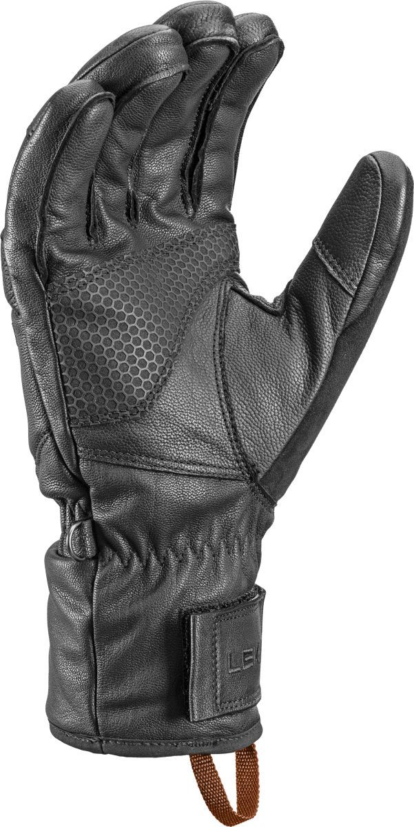 LEKI Montera Prime Handschuhe, schwarz-dunkelbraun